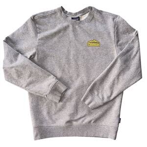 Patagonia Range Station Midweight Gray Crew Sweatshirt Men's Small